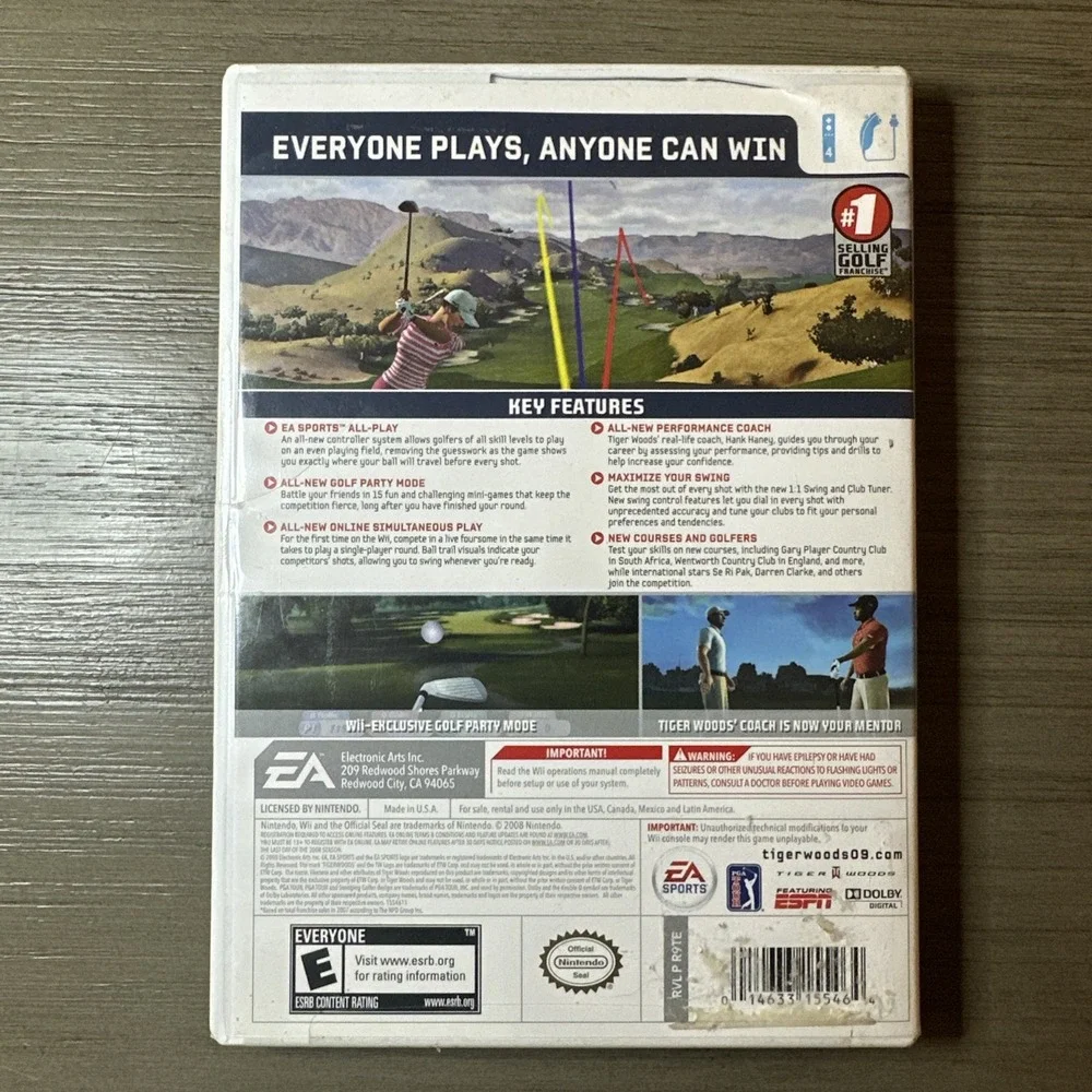 Tiger Woods PGA‎ Tour 09: All-Play (Nintendo Wii, 2008)